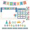 Carson Dellosa 92-Piece Birthday Party Decor Set, Bday Banner, Photo Booth Frame With Props, Bulletin Board Decorations, Chart, Favors for Goodie Bag, and More